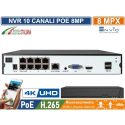 NVR 8 CANALI POE 8MPX